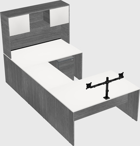 U-shaped desk