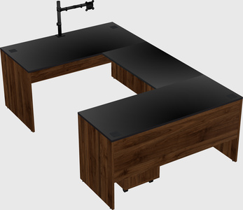 U-shaped desk