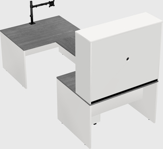 U-shaped desk