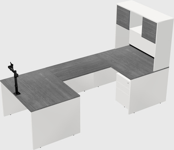 U-shaped desk