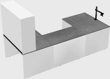 U-shaped desk