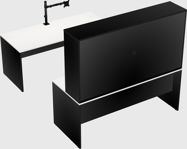 U-shaped desk
