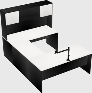 U-shaped desk