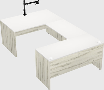 U-shaped desk