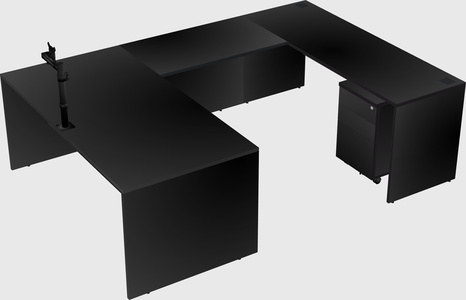 U-shaped desk