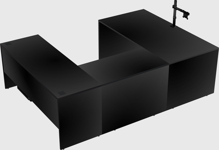 U-shaped desk