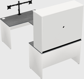 U-shaped desk