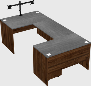 U-shaped desk