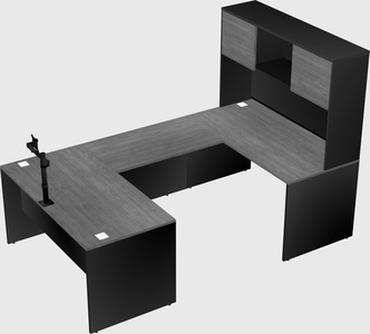 U-shaped desk
