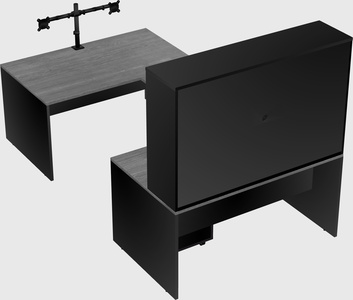 U-shaped desk
