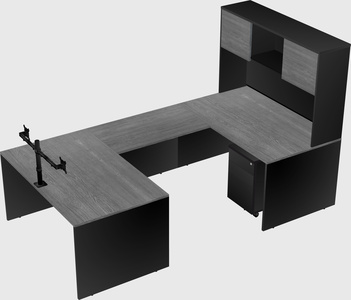 U-shaped desk