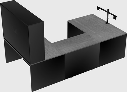 U-shaped desk