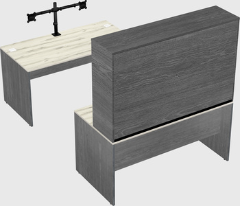 U-shaped desk