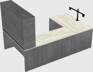 U-shaped desk