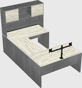 U-shaped desk