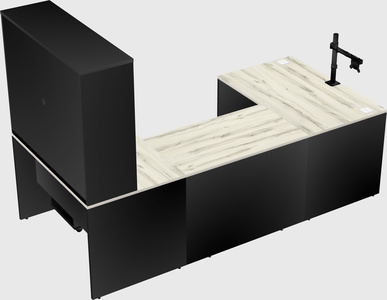 U-shaped desk
