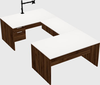 U-shaped desk