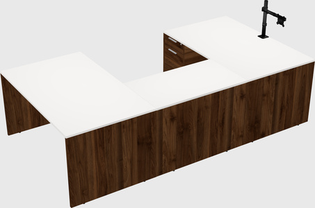 U-shaped desk