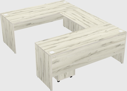U-shaped desk