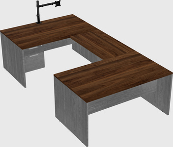 U-shaped desk