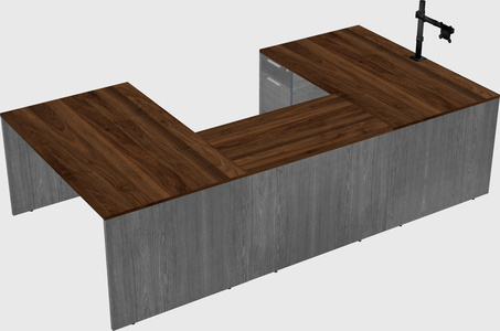 U-shaped desk