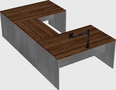 U-shaped desk