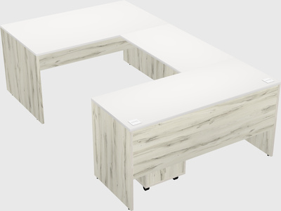U-shaped desk