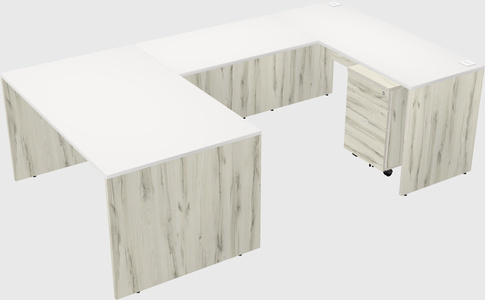U-shaped desk