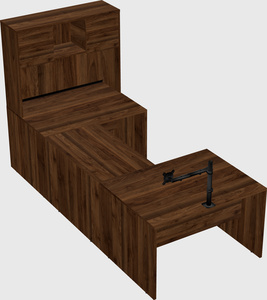 U-shaped desk