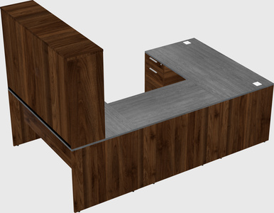 U-shaped desk