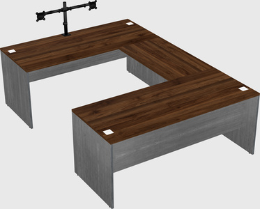 U-shaped desk