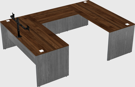U-shaped desk
