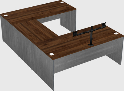U-shaped desk