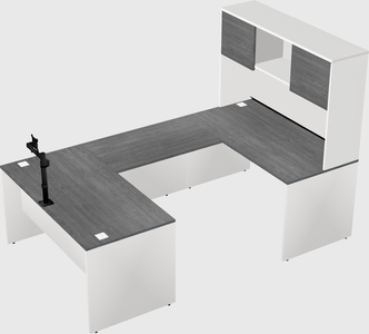 U-shaped desk