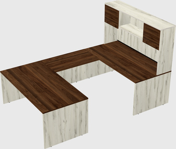 U-shaped desk