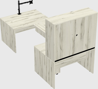 U-shaped desk