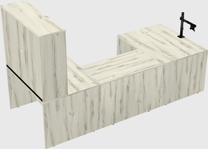 U-shaped desk