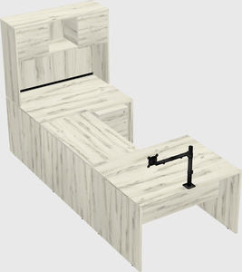 U-shaped desk
