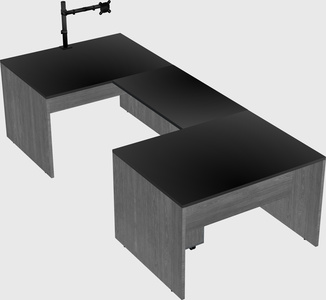 U-shaped desk