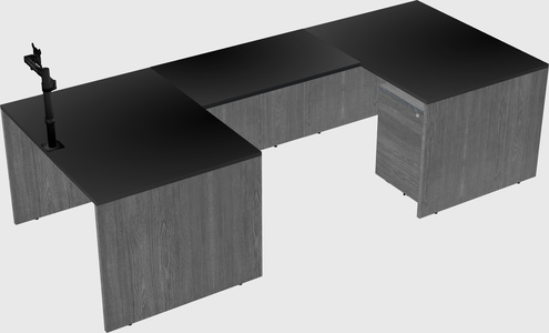 U-shaped desk