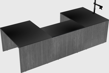 U-shaped desk