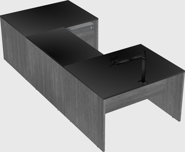U-shaped desk