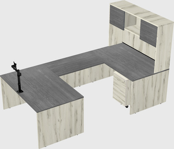 U-shaped desk