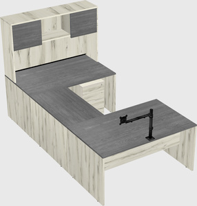 U-shaped desk