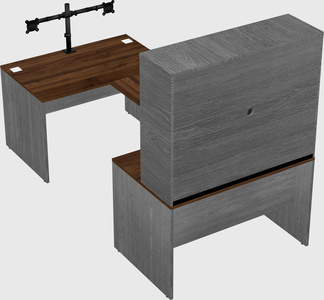 U-shaped desk