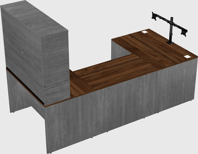U-shaped desk