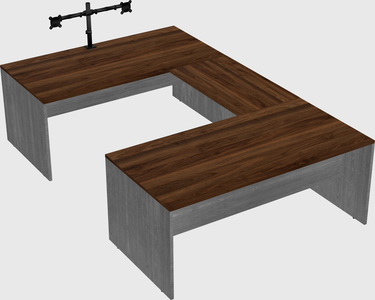 U-shaped desk
