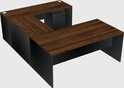 U-shaped desk