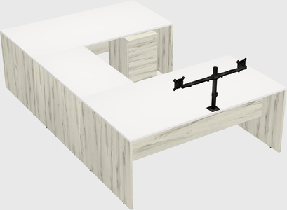 U-shaped desk