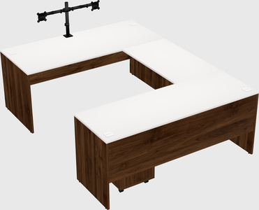 U-shaped desk